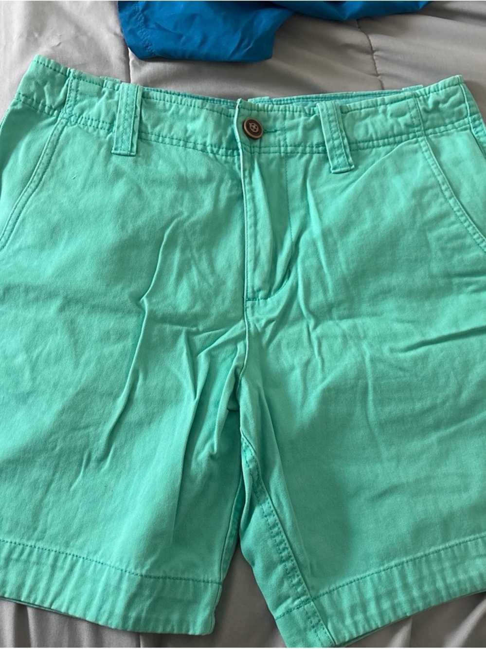 Red Camel Mint Green Men's Jean Shorts